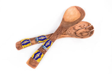 Beaded Salad Spoons
